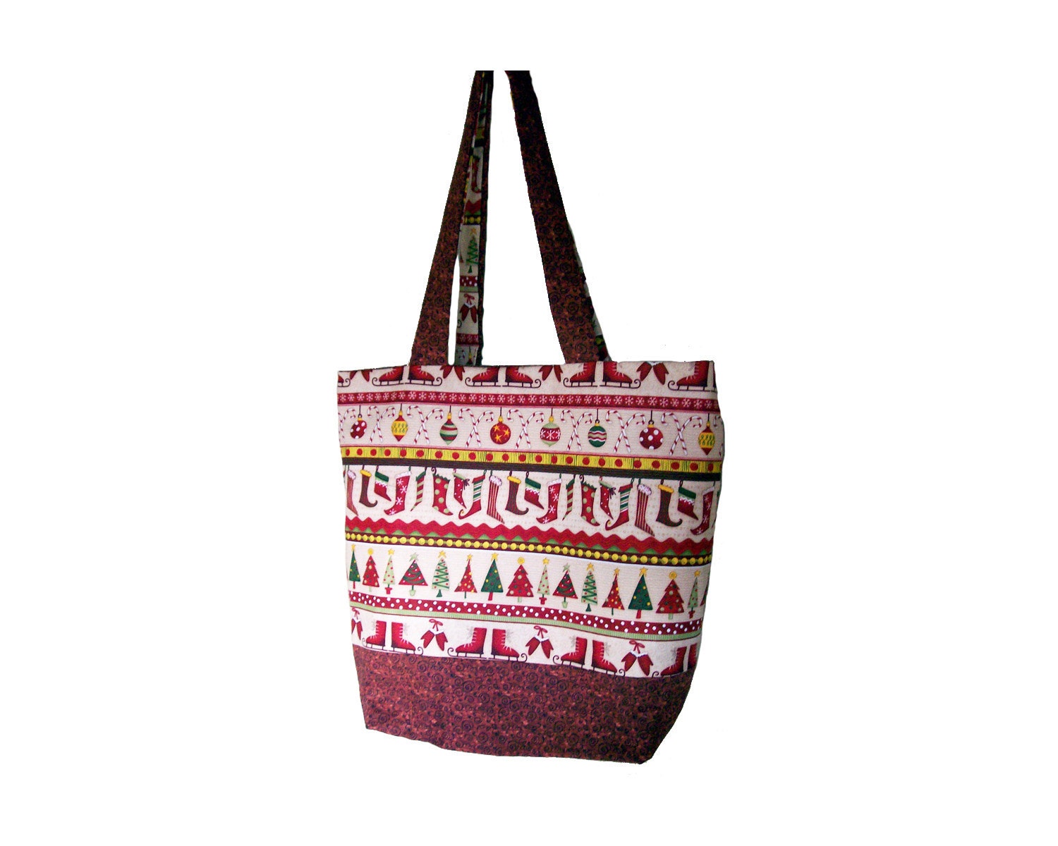 Reversible Tote Bag -- Deck The Halls
