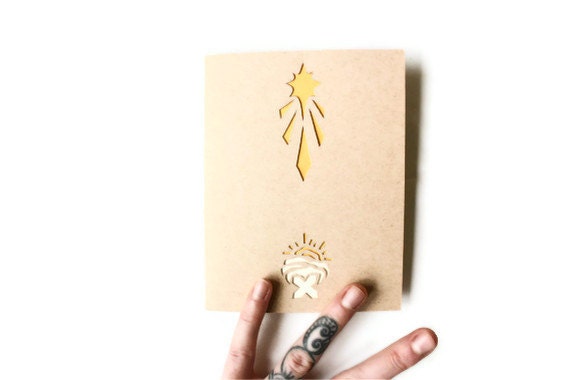 MODERN MANGER Christmas Card