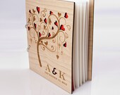 Wood Wedding Guest Book
