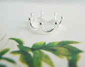 sterling silver crown ring