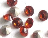 Indian Red Swarovski Crystal Xilion Chaton 1028 SS29 Pointed Back Round Rhinestones (Set of 10)