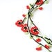 Handmade Crochet Necklace Oya, Red Flowers, Handmade Jewelry, Crochet Jewelry