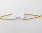 Bow Bracelet - White