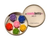 Drink Marker magnet set - garden party