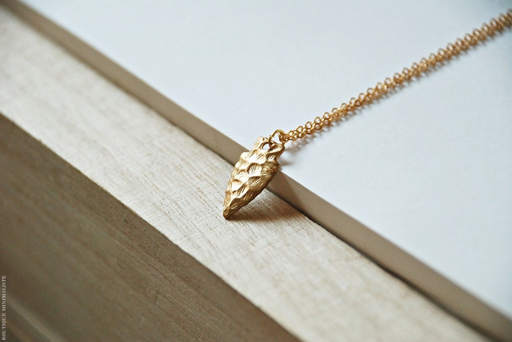 Tiny Arrowhead Necklace