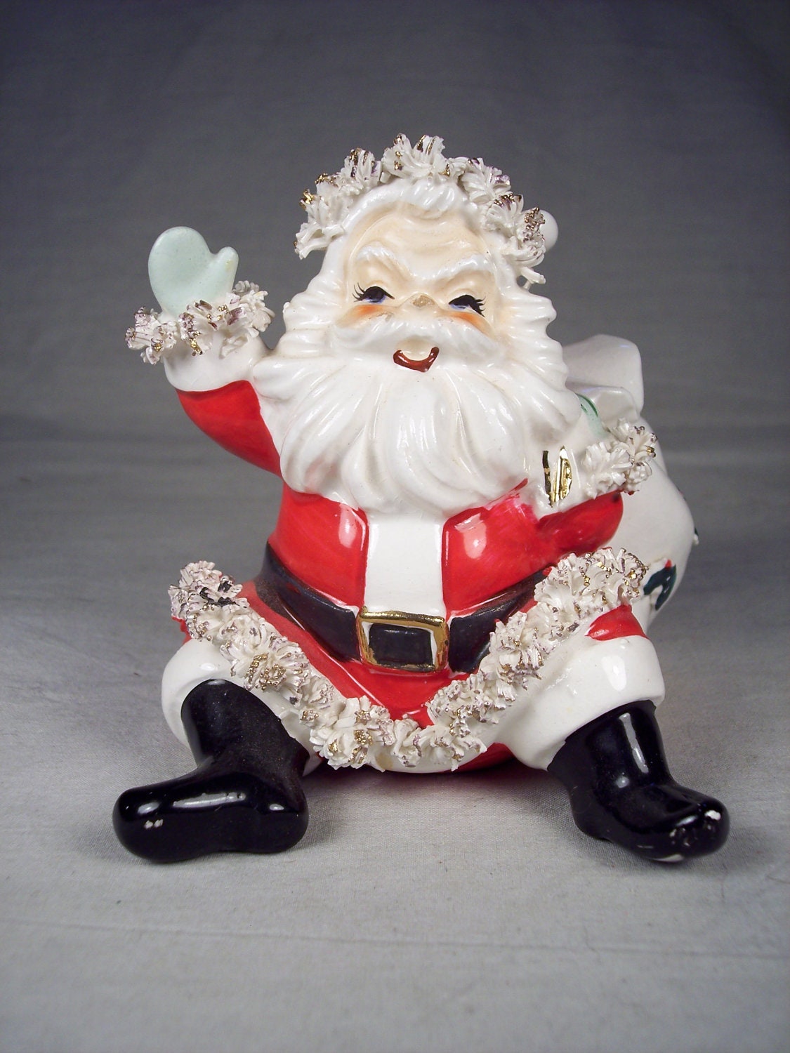 ceramic santa figurine with sack japan by snapshotsthroughtime ceramic santa figurine with sack japan by snapshotsthroughtime