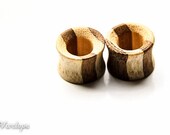Tunnel Plugs / Two Tone Bamboo / Ultra-light Plugs / (5/8") (16mm)
