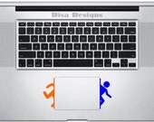 Portal inspired vinyl decals for the Macbook Trackpad - Trackpad decal - MacBook decal