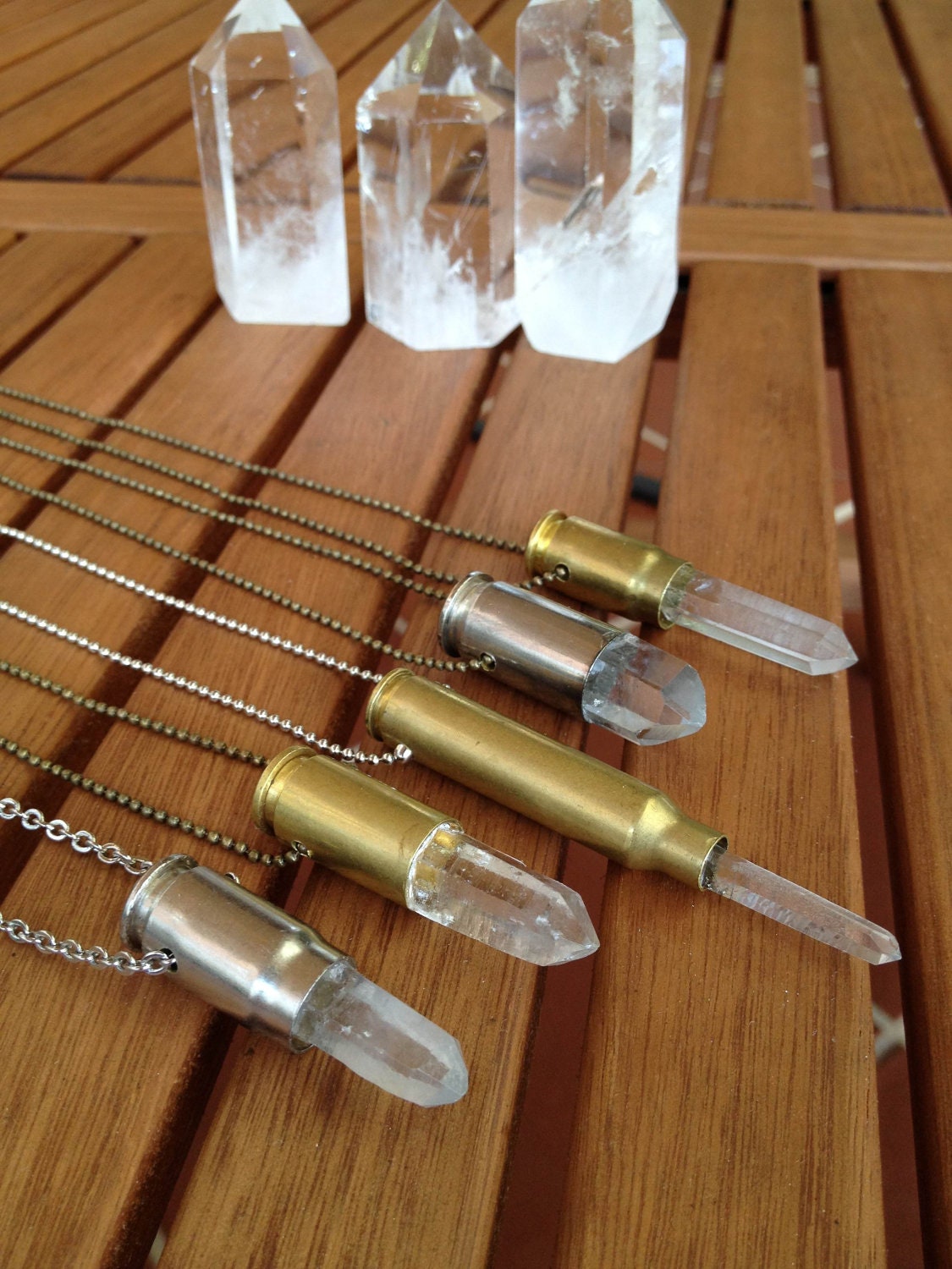 Bullet Quartz Crystal Necklace