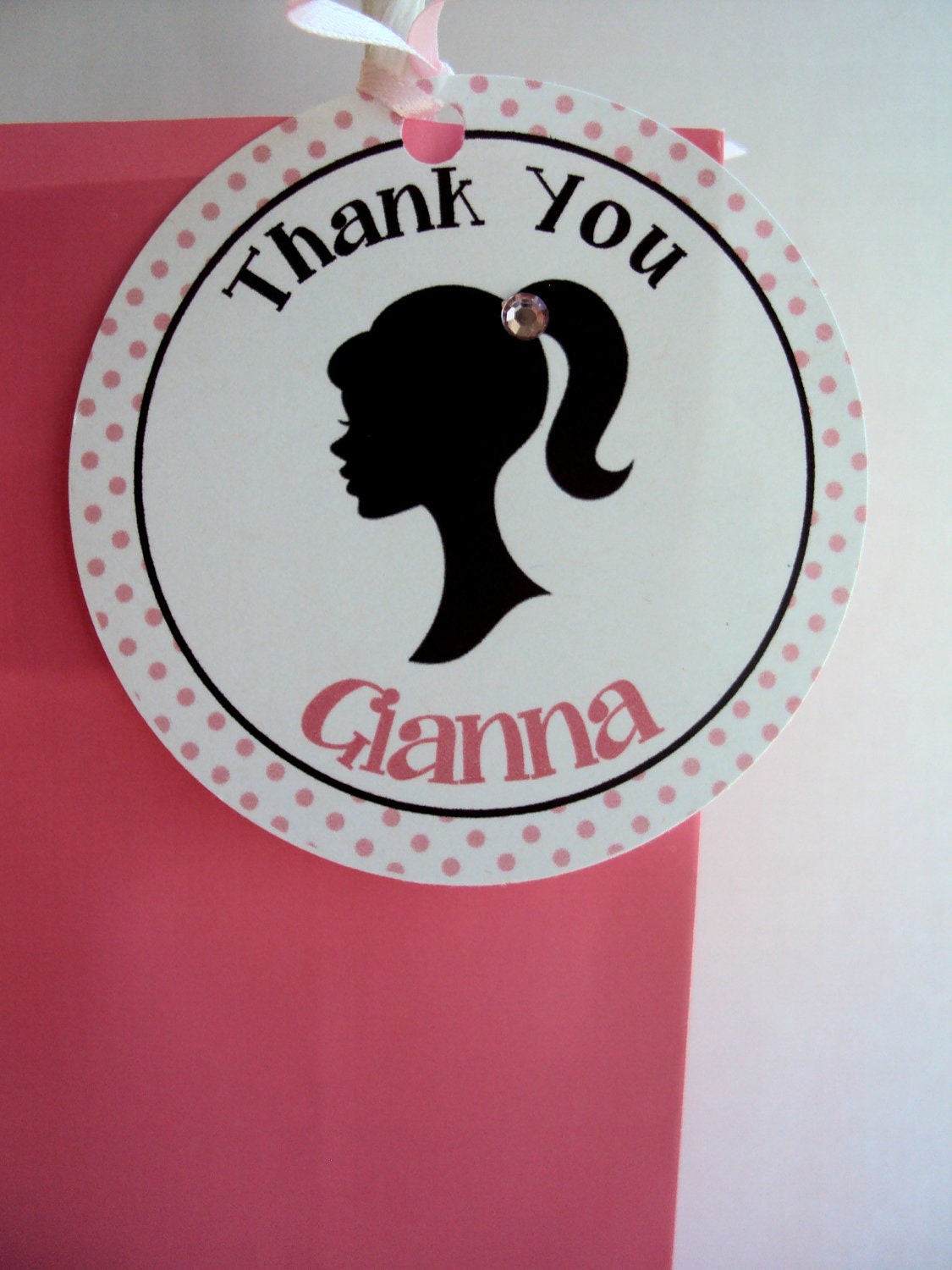 Silhouette Favor Tags , Doll SIlhouette Favor Tags