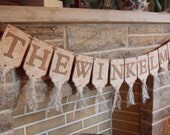 Wedding Reception Banner Country Chic Custom Wedding Sign Lace and Twine