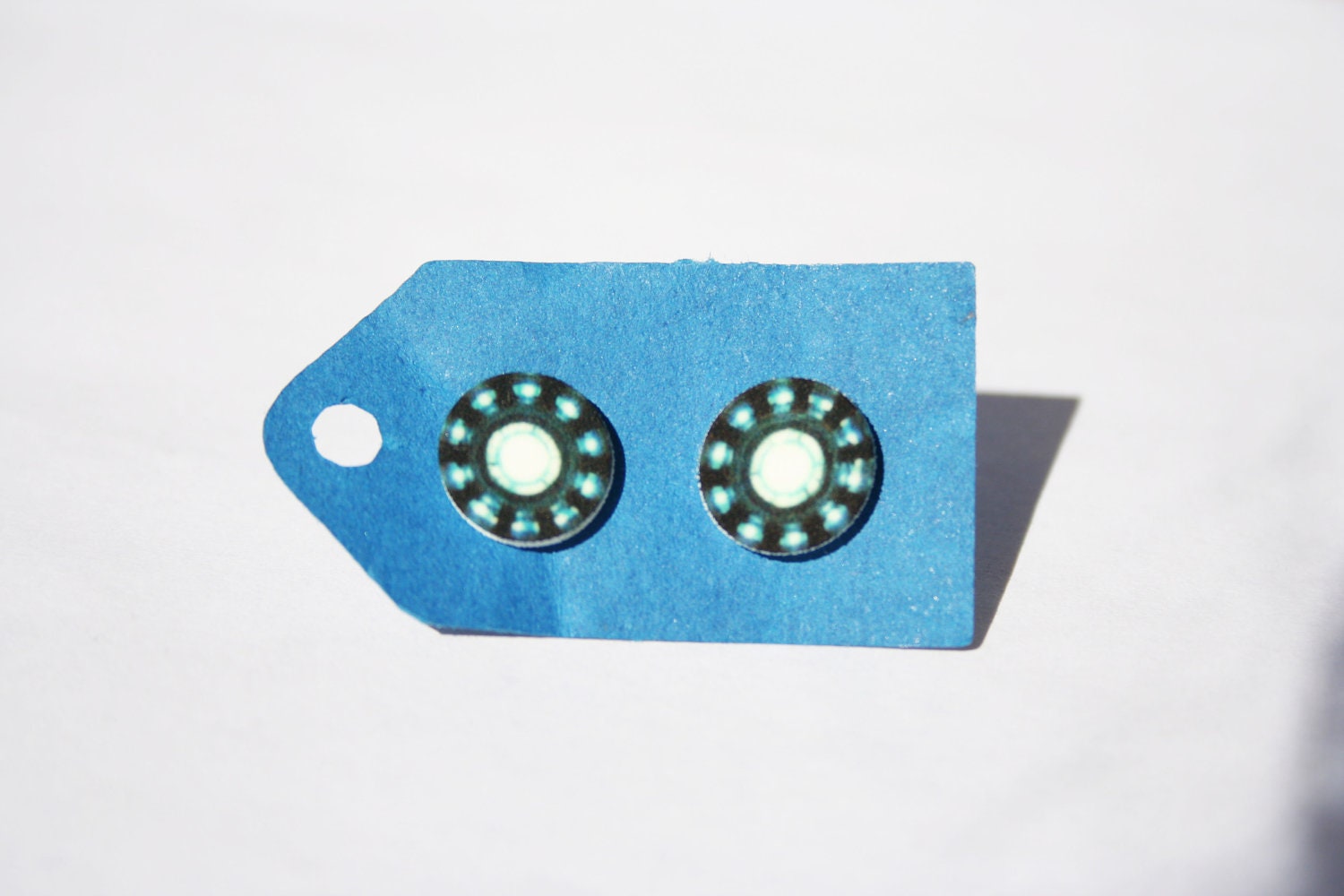 Iron Man Arc Reactor Core Stud Earrings