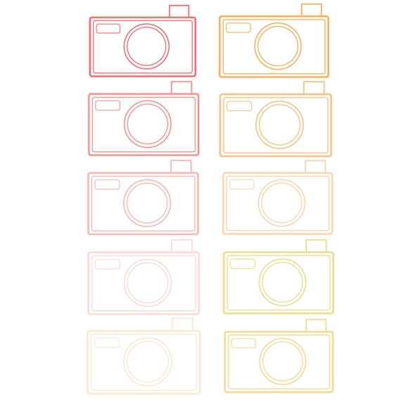 Digital Clip Art // Cameras // 10 pieces // png files // 300 DPI // Instant Download Il_570xn