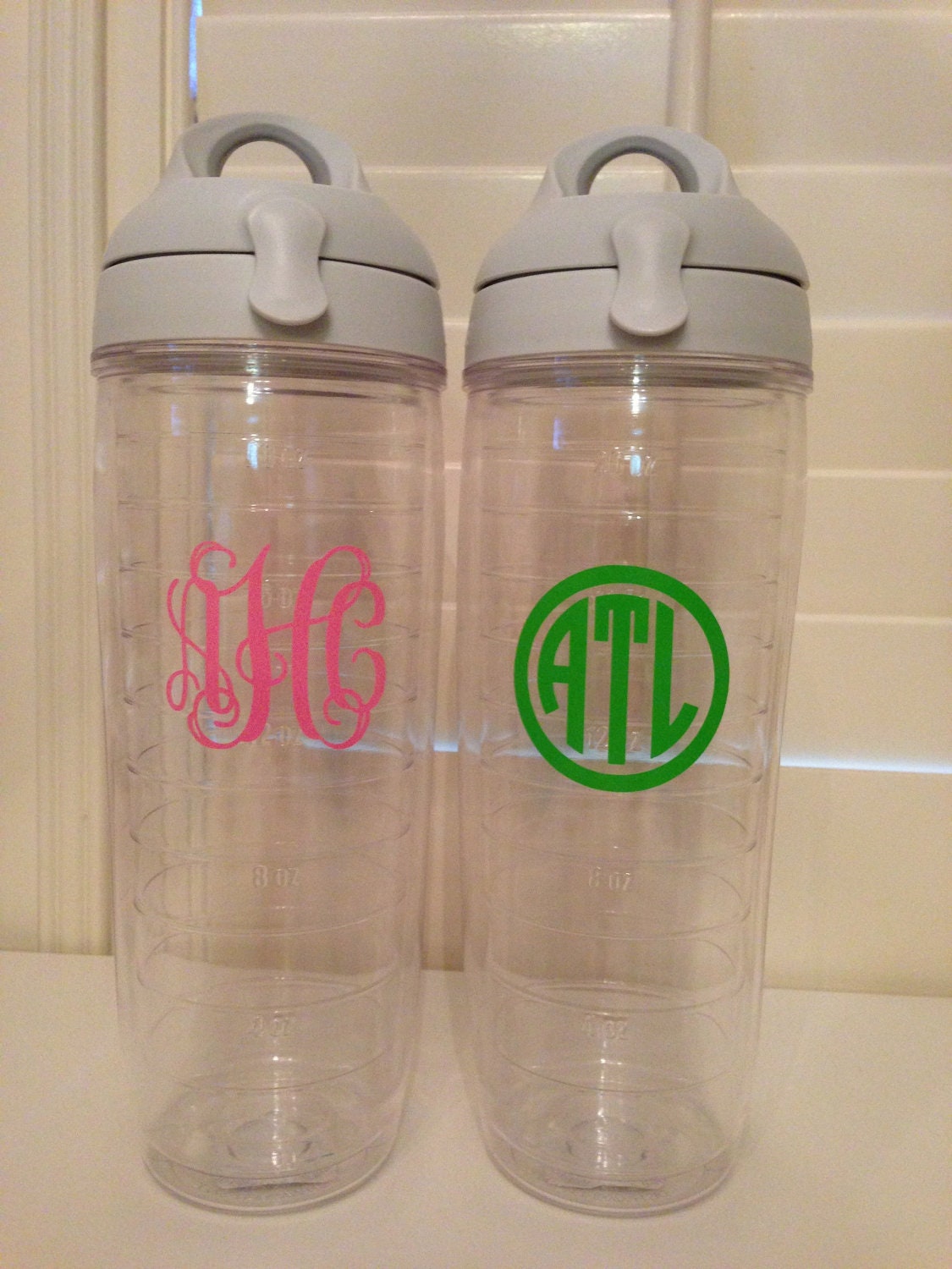 Decal sticker 2 inches the perfects size to monogram your Monogrammed Tervis  water bottle