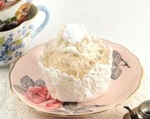 Cupcake Jewelry Box with Secret Compartment- Baked full of Whimsy and made with Lace, Doily & White Cherry