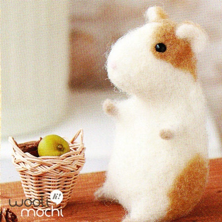 Hamster Beanie Plushie Needle Felting Kit