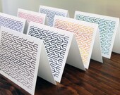 Graphic Note Cards Inspired by the High Line NYC Original Modern Digital Print New York City Stationery The High Line Pattern