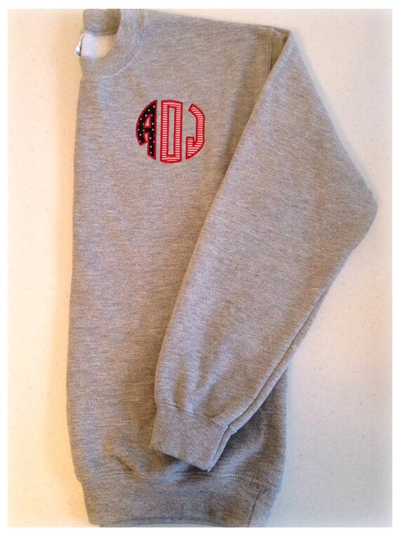 Crewneck Sweatshirt Patriotic Monogram