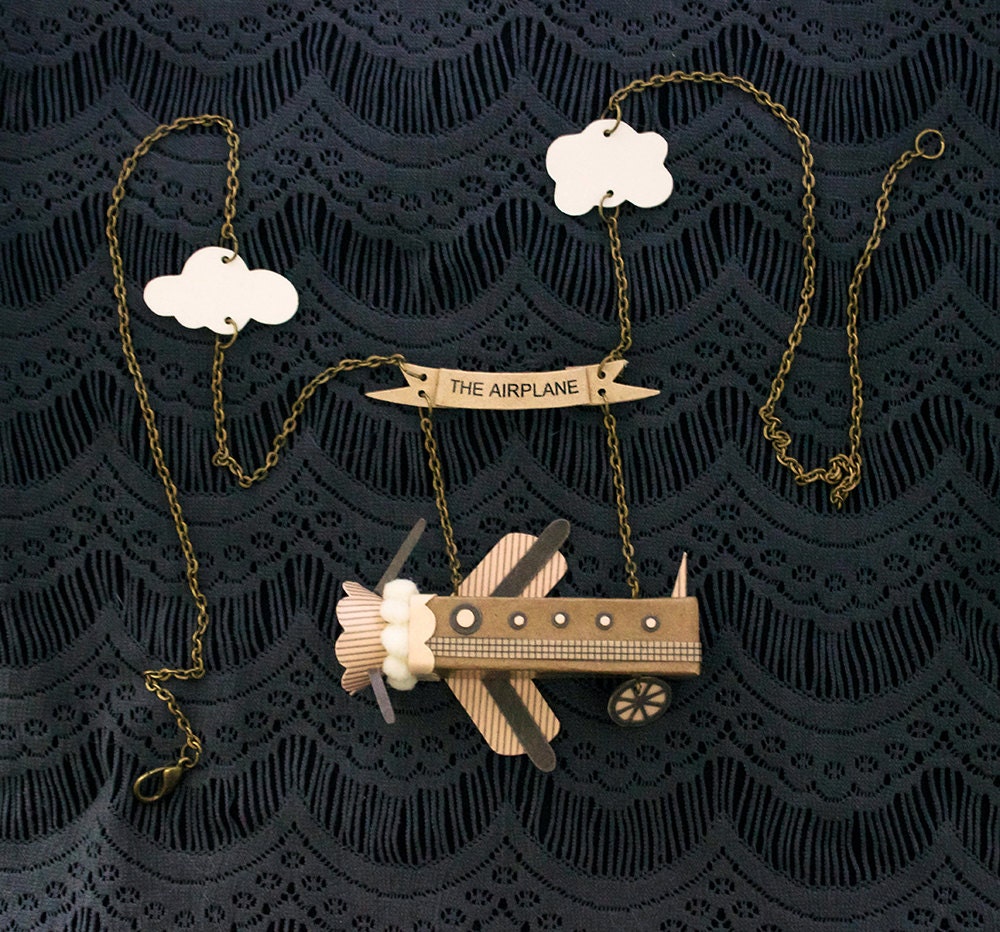 The Airplane Necklace / Banner / Clouds / Wheels and Wings