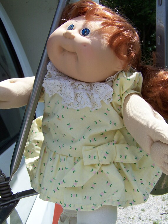 red haired blue eyed cabbage patch doll