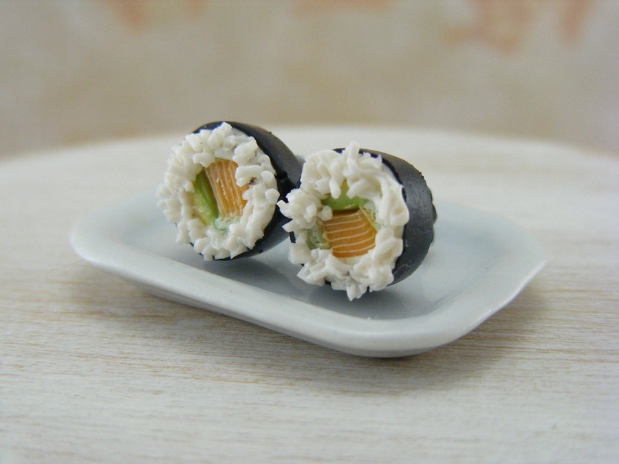 Maki Sushi - Studs / Post Earrings