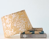Mid Century Lamp Shade with white splatter pattern