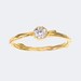 Bezel Ring  -  Diamond Engagement or Not -  Earthy and Modern - Natural Eco Friendly Twig Design