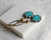 Turquoise Dangle Earrings : Tuesday
