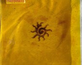 Happiness - Yellow Fused Glass Intention Plate