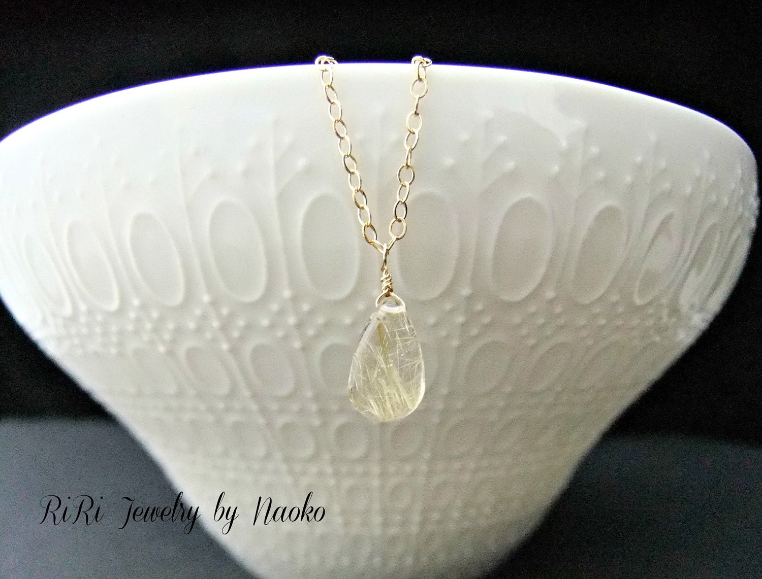 Angel Hair in Gold - Bridal Necklace, Wedding Necklace, Gift for Bridesmaids