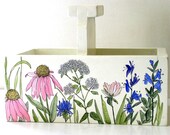 Nature Planter Box Botanical Garden Woodland Painted Furniture Farmhouse Cottage