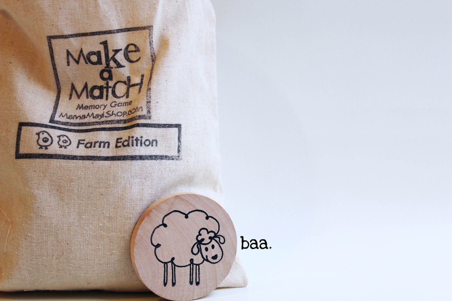 Make a Match Toddler - Farm Edition - A Montessori and Waldorf Inspired Matching and Memory Game