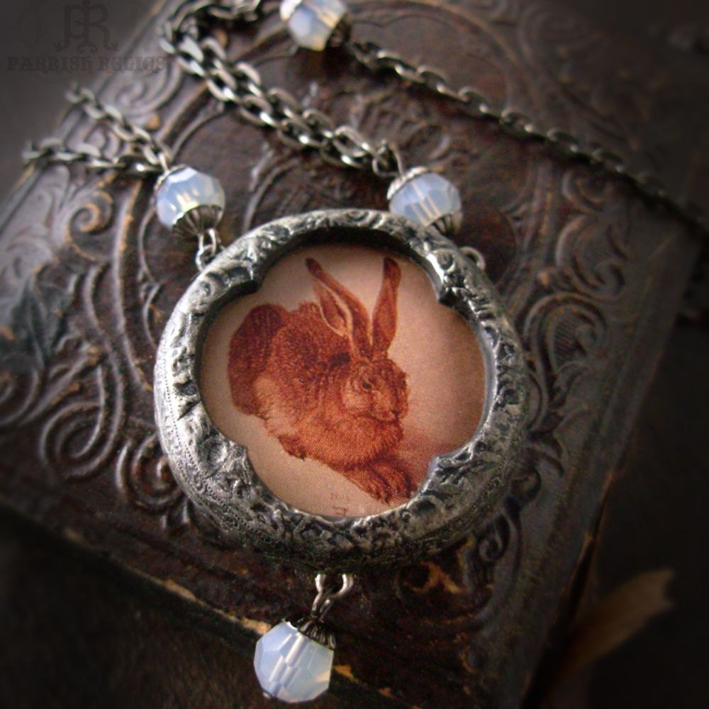 A Young Hare - Pictorial Pendant