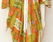 Size Medium Vintage Origami Drape Caftan Dress