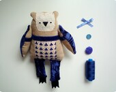 Berenice -  Little  Owl, soft art toy by Wassupbrothers