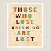 For Dreamers 8x10 / Typographic Print, Digital Print, Office Art, Art Poster, Inspirational Quote, Proverb, Australian, Kids Room