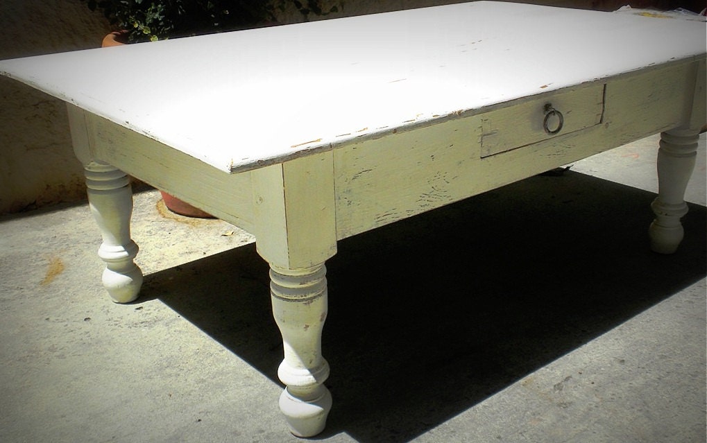 Sold (Can make similar piece for you) Custom Rustic Coffee Table