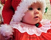 Christmas - Baby Santa Hat - Crocheted Baby Hat - Unisex - Babies First Christmas - Santa Stocking Hat - Photo Prop - SweetnessInSmyrna Christmas - Baby Santa Hat - Crocheted Baby Hat - Unisex - Babies First Christmas - Santa Stocking Hat - Photo Prop - SweetnessInSmyrna