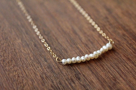 Pearl Bar Necklace
