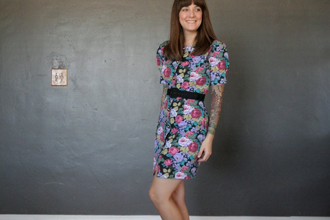Vintage Floral Dress