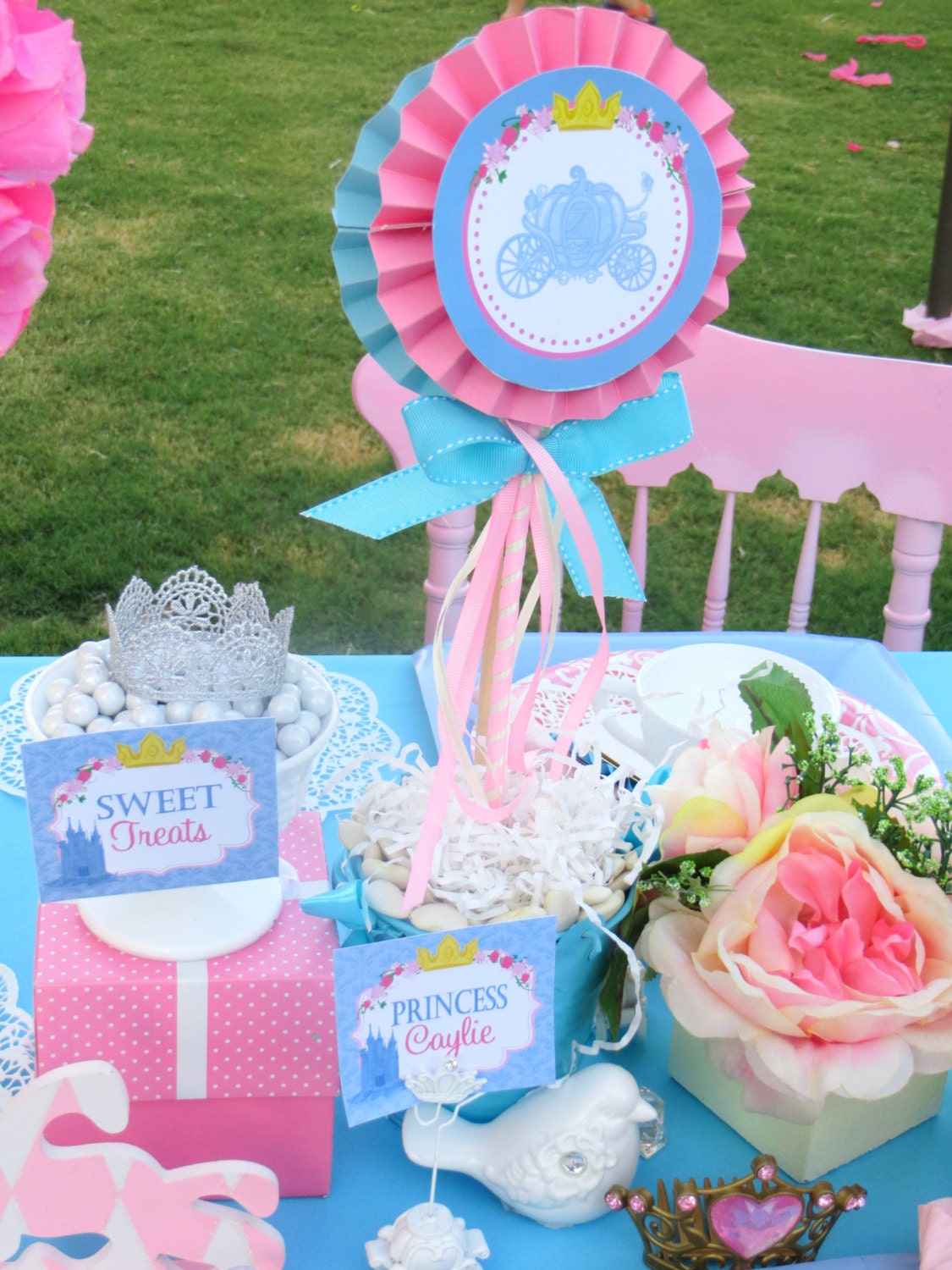 Cinderella Party Bursts Printable - Cinderella Party - Girl Birthday - Disney Princess - Shower - ladies - Krown Kreations Il_570xn