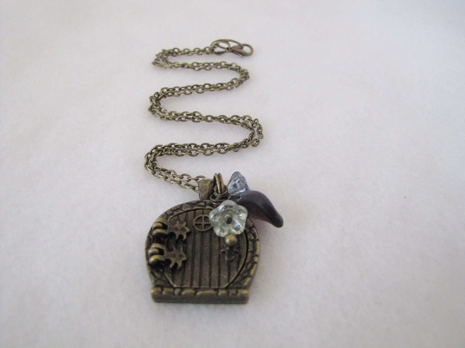 The Hobbit Fairy Door Necklace - Geekery - Tolkien - Custom Charms - Locket - Halloween - Costume - Cosplay - Autumn - Movie - Fall