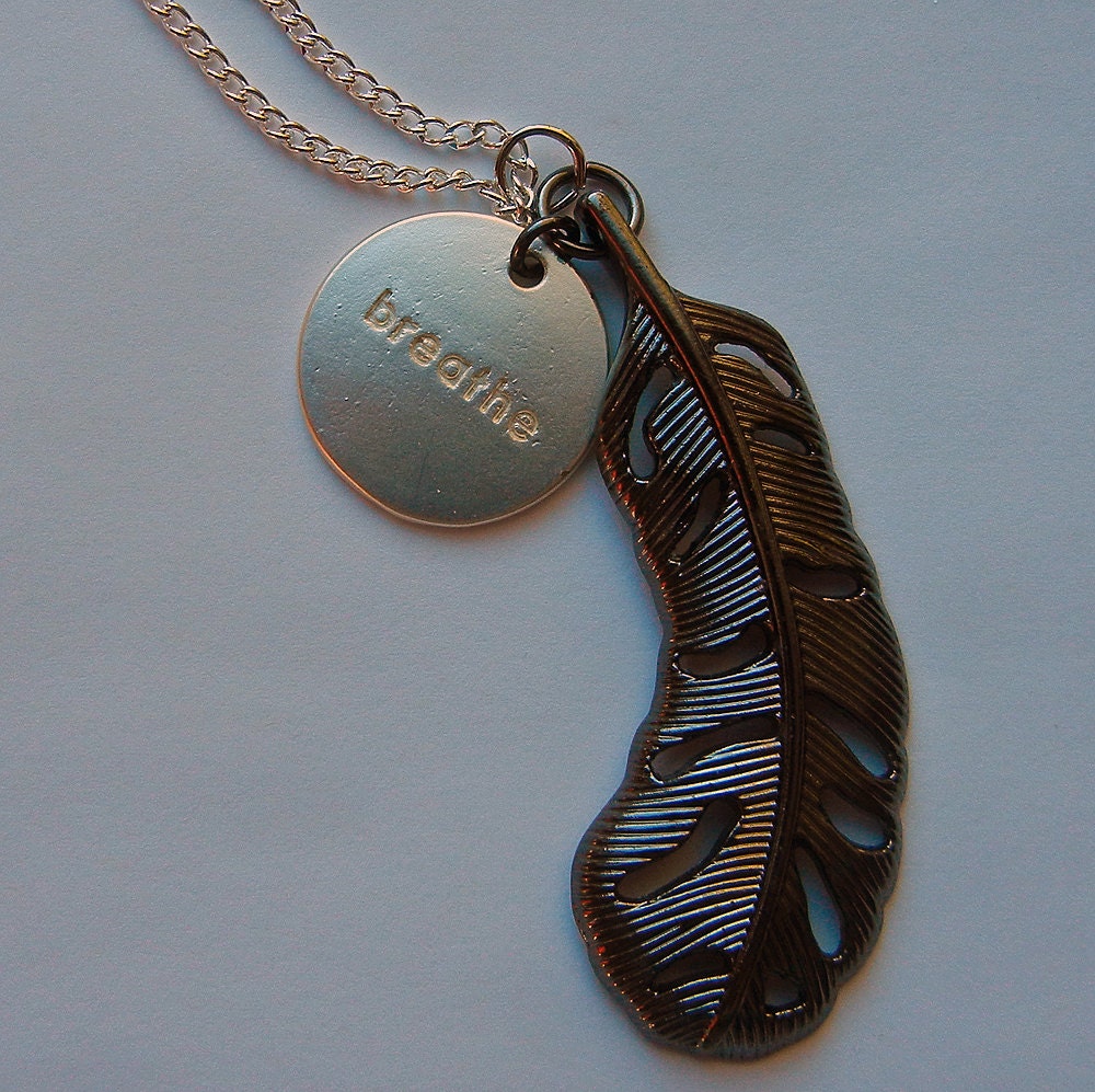 Personalized Angel Feather Pendant - Supernatural