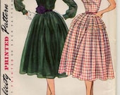 Vintage inspired semi-formal dress, made to measure from Simplicity pattern 3848