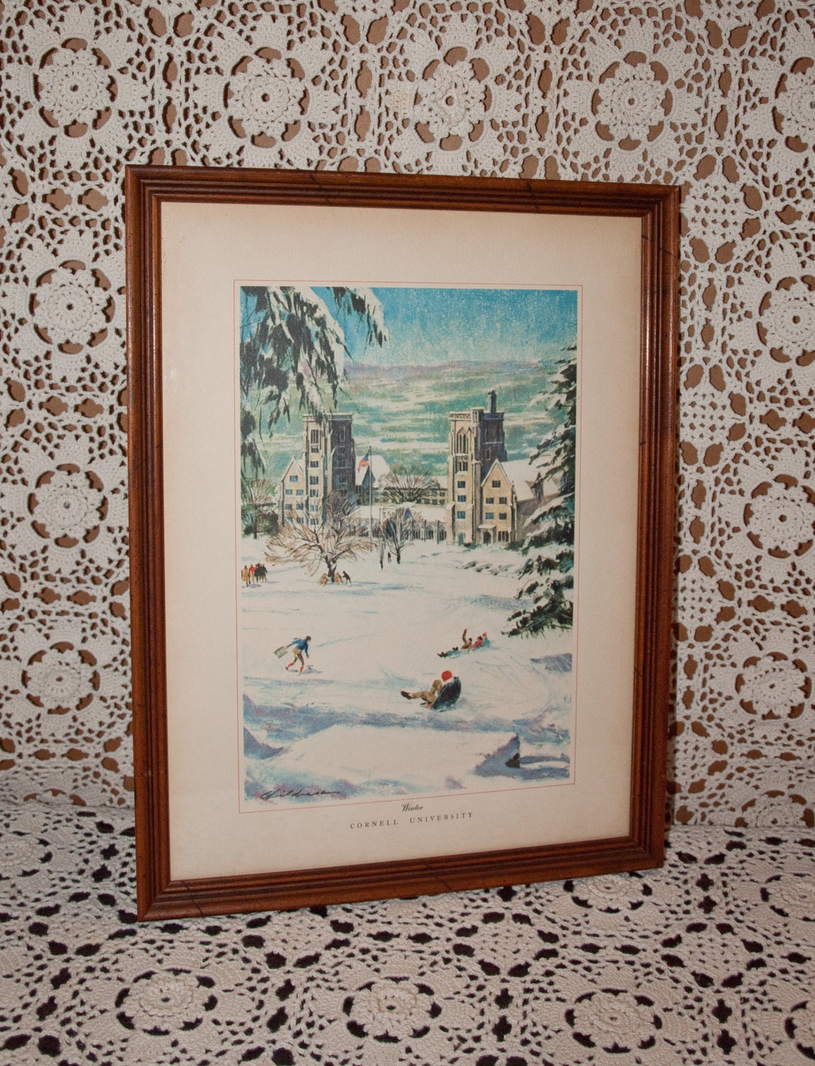 Cornell University Framed 'Winter' Print by Robert by ARTinBOXES