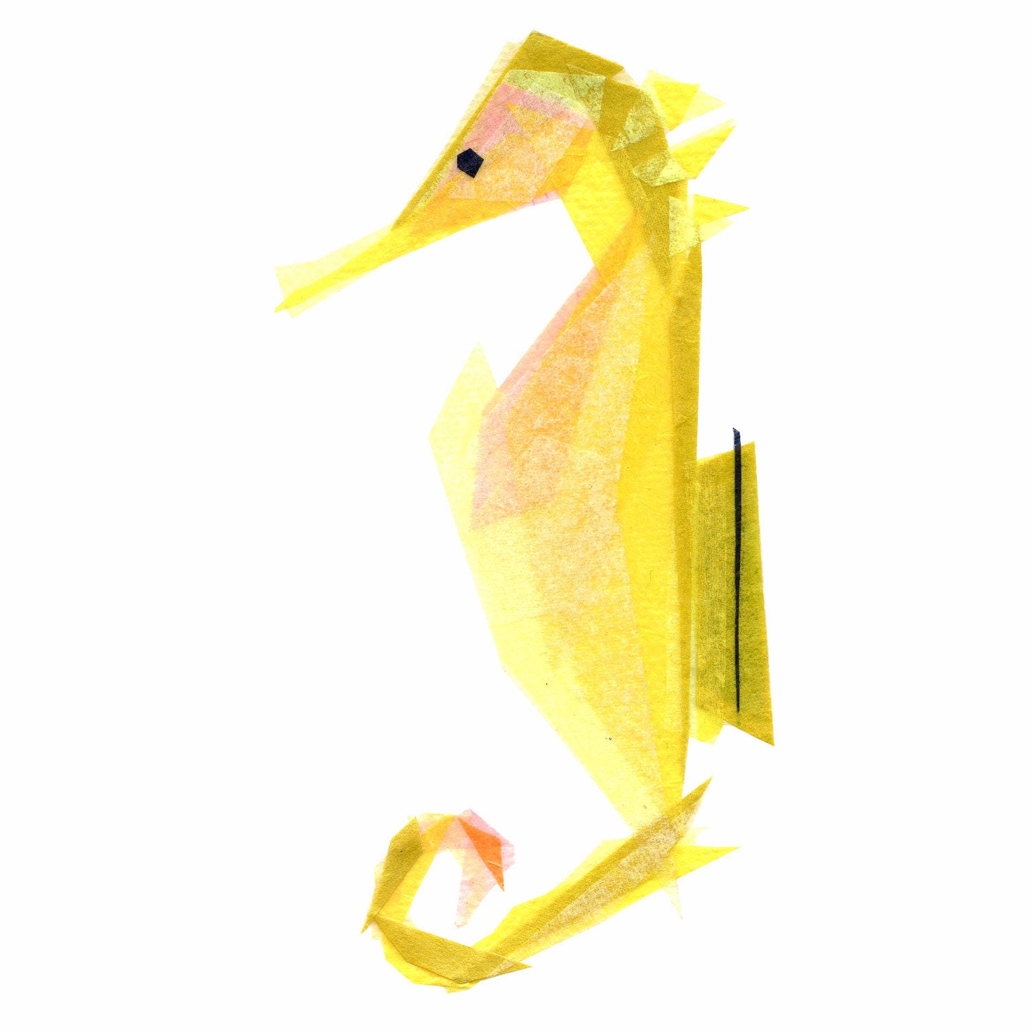mabel seahorse - print