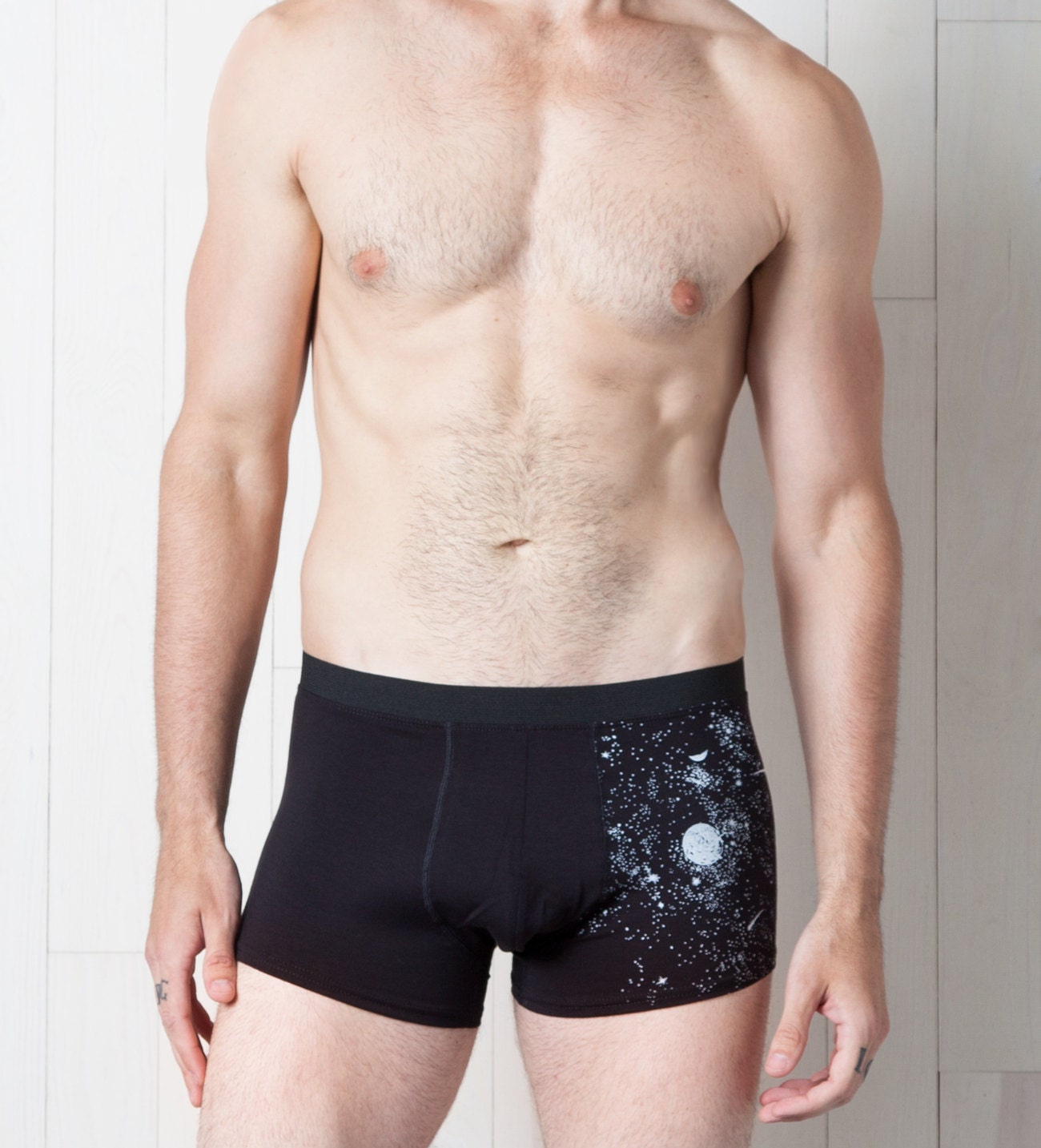 Glow in the Dark Solar System Underwear Mens