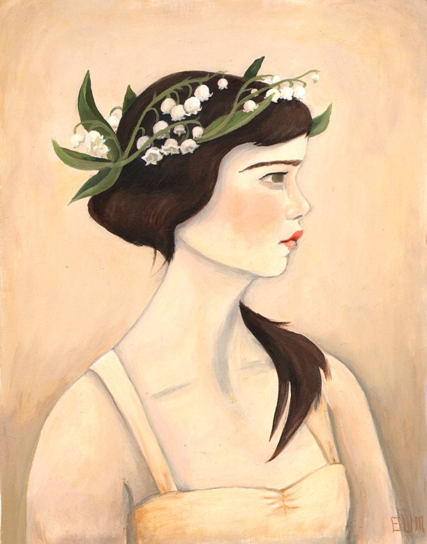 Lily of the Valley Print 8x10