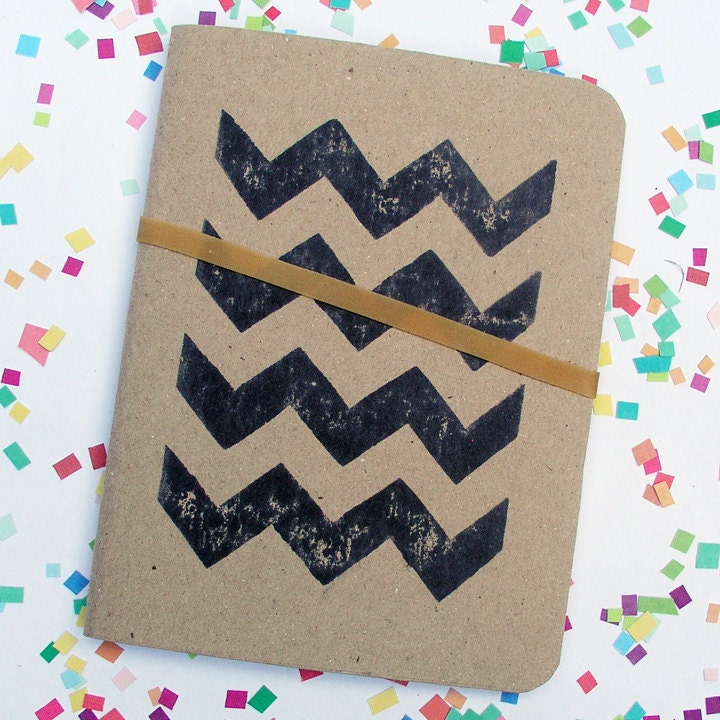 Little Book Black Chevron