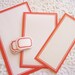Vintage Red Gummed Labels Dennison Paper Ephemera Collage Supplies